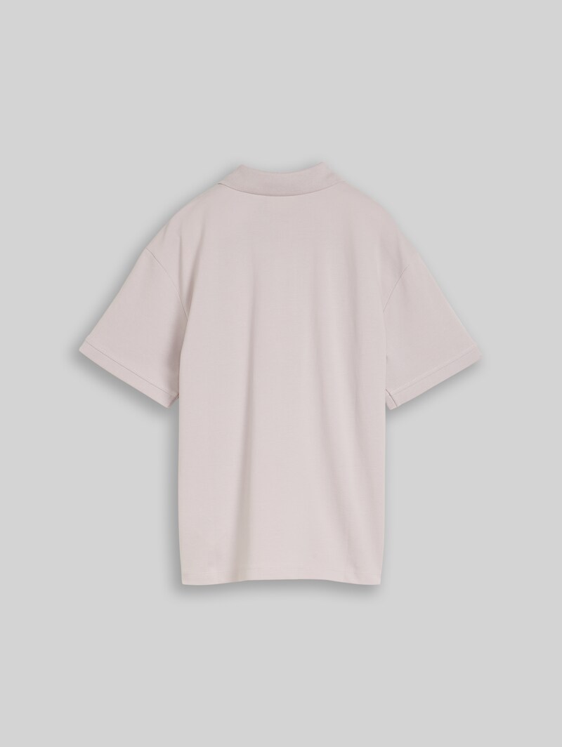 Tom Tailor Oversize Piqué Poloshirt - Dusty Greyish Lilac Tom Tailor Oversize Piqué Poloshirt - Dusty Greyish Lilac