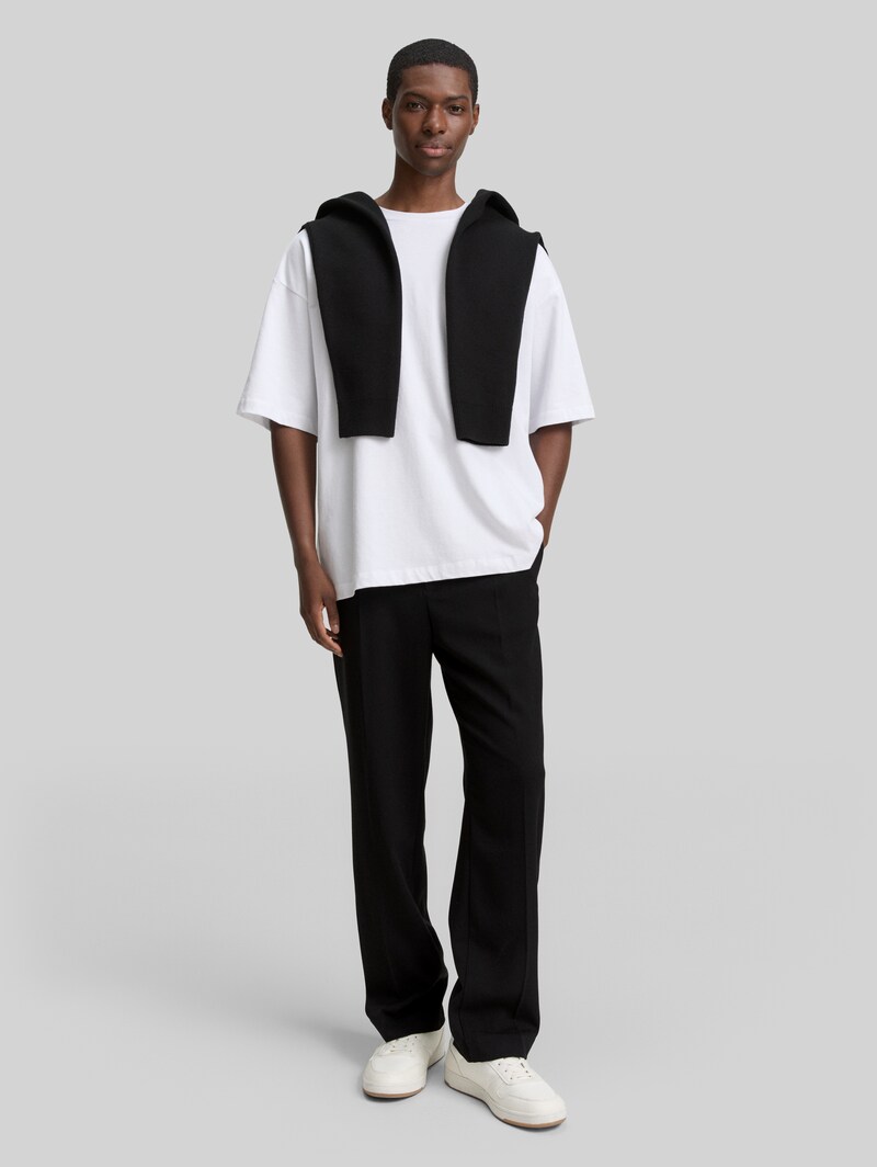 Tom Tailor TTLoose Chino Hose mit Bügelfalte - Black