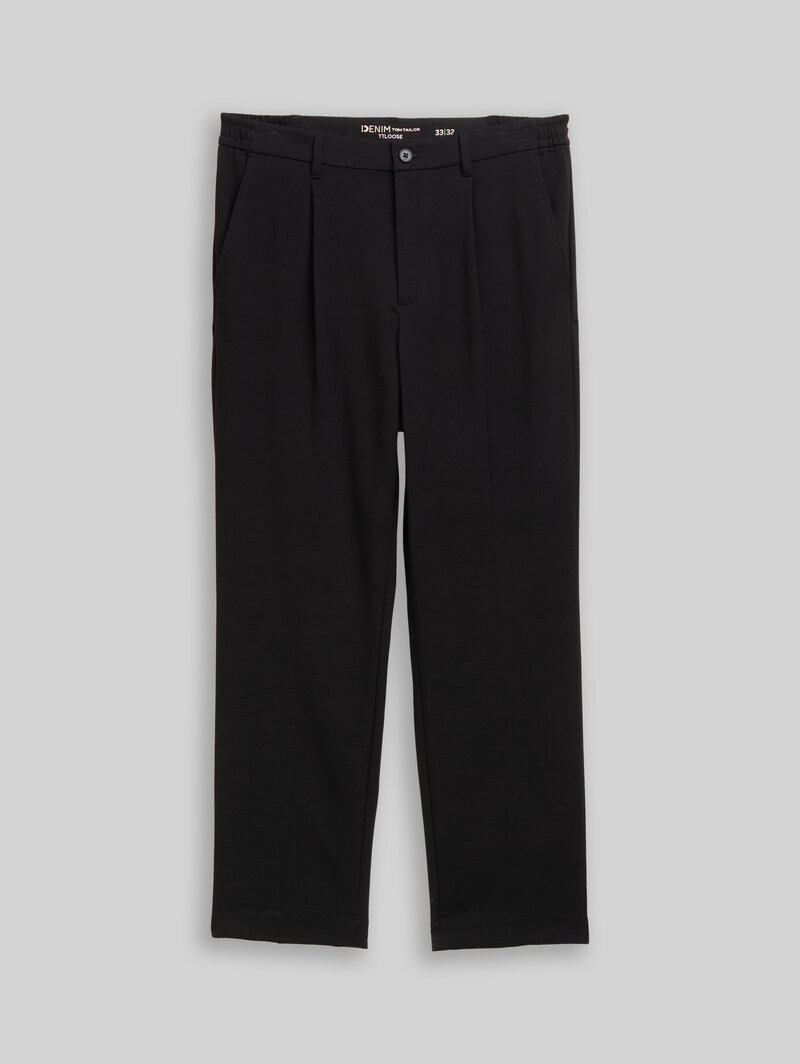 Tom Tailor TTLoose Chino Hose mit Bügelfalte - Black