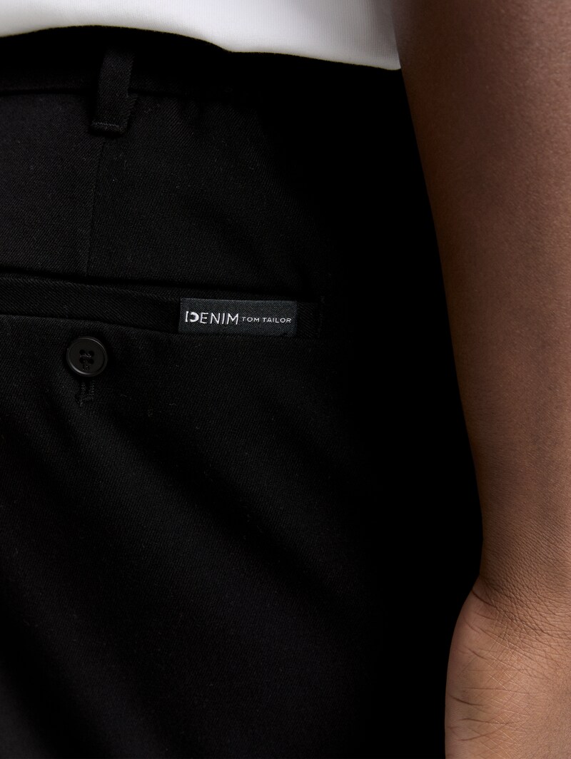 Tom Tailor TTLoose Chino Hose mit Bügelfalte - Black