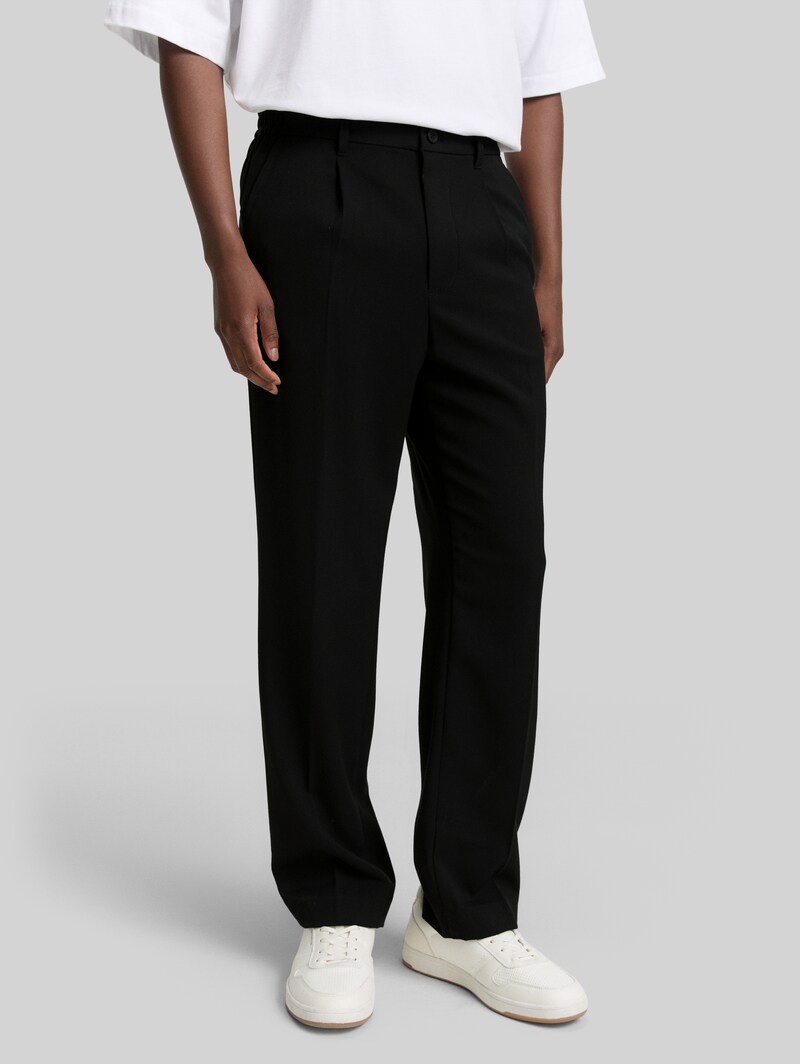 Tom Tailor TTLoose Chino Hose mit Bügelfalte - Black