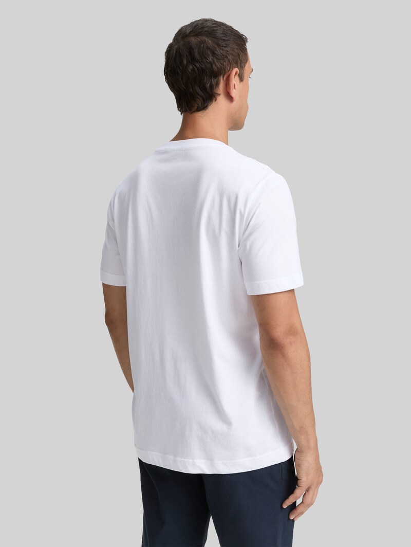 Tom Tailor T-Shirts aus Baumwolle im 2er-Pack - White