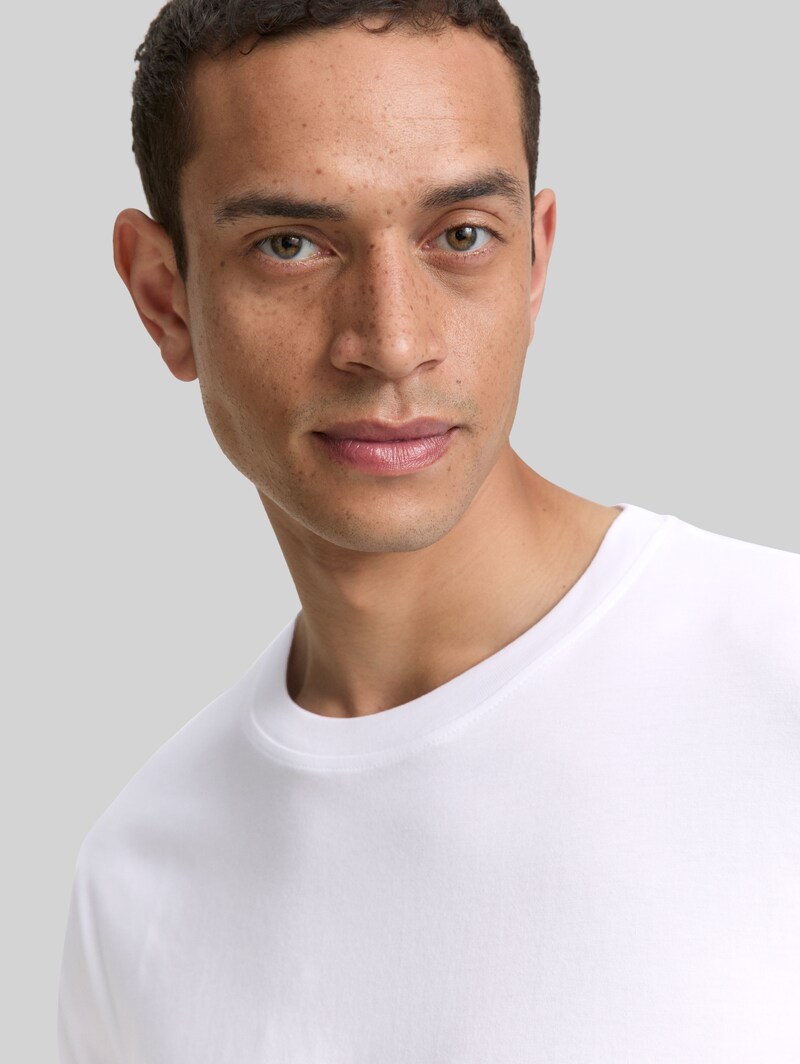 Tom Tailor T-Shirts aus Baumwolle im 2er-Pack - White