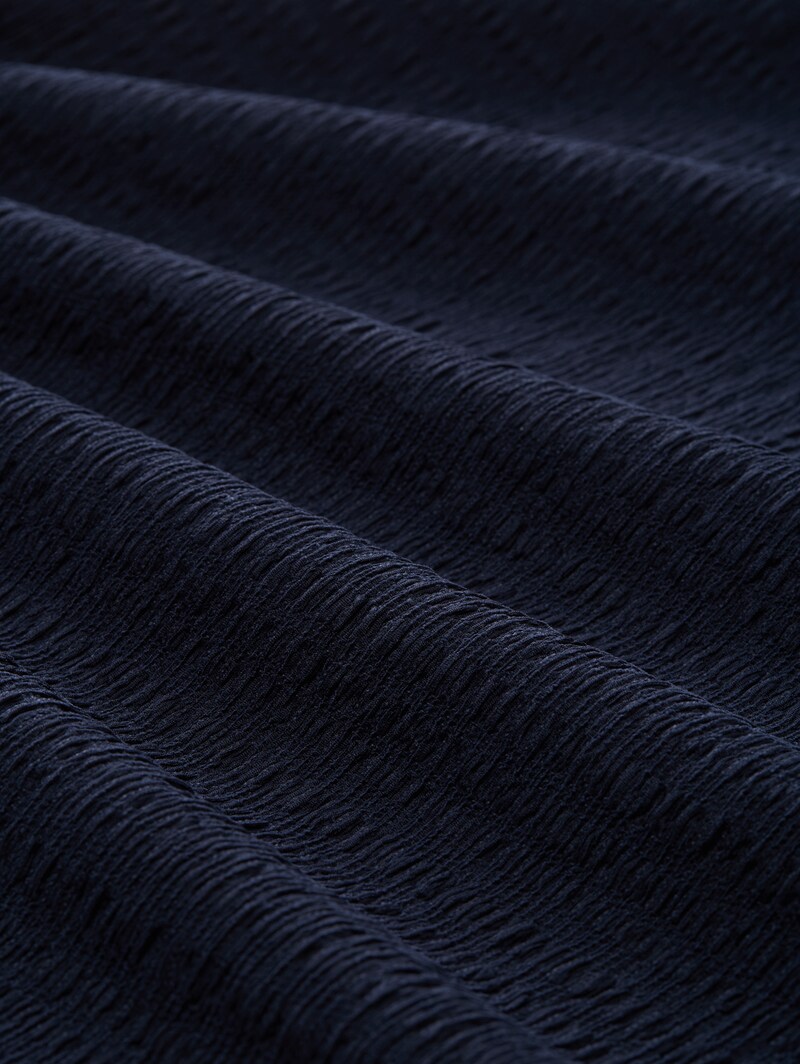 Tom Tailor Midi-Kleid mit Stehkragen - Sky Captain Blue
