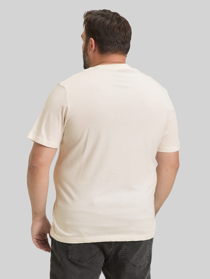 Tom Tailor Plus Size - T-Shirt mit Fotoprint - Gardenia White