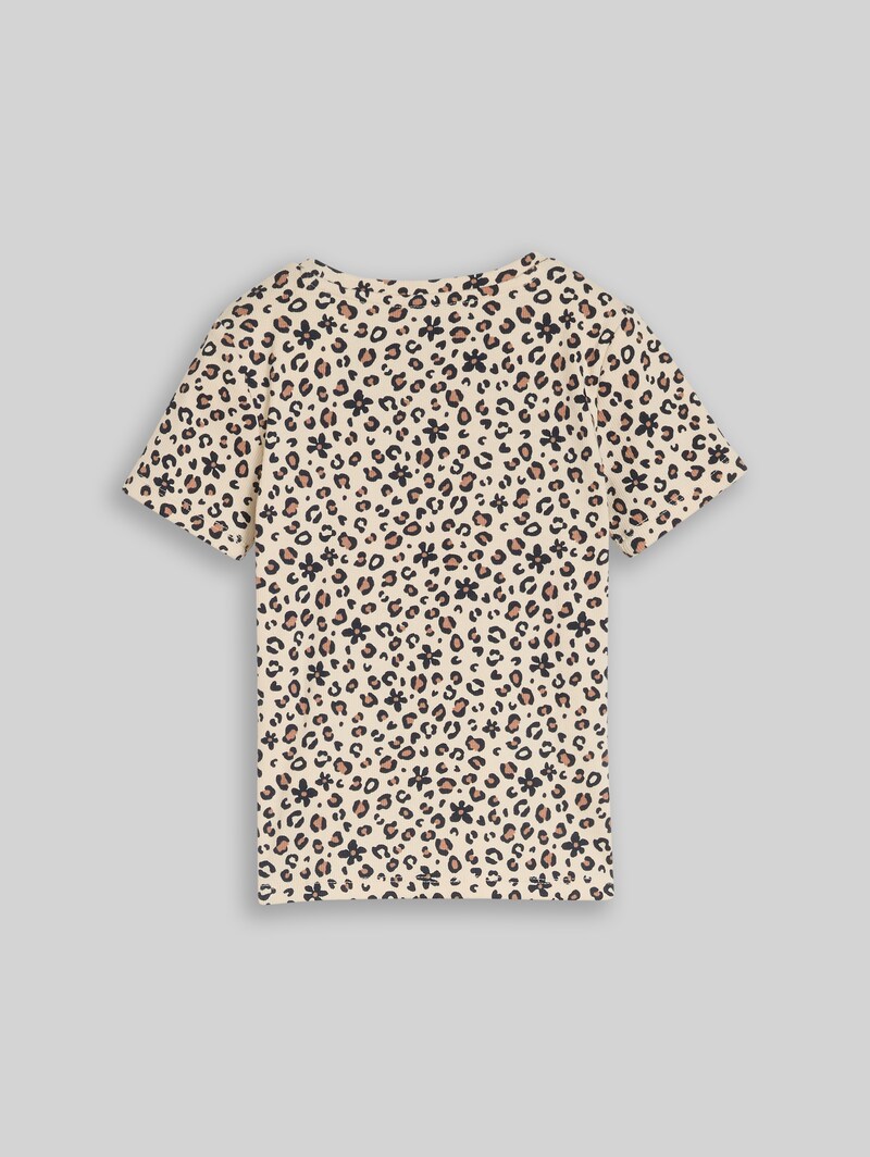 Tom Tailor T-Shirt mit Leo-Muster - Small Leopard Print Tom Tailor T-Shirt mit Leo-Muster - Small Leopard Print