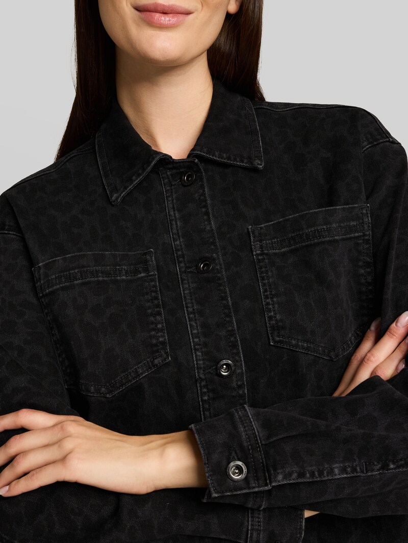 Tom Tailor Jeansjacke mit Leo-Print - Leo Denim Allover