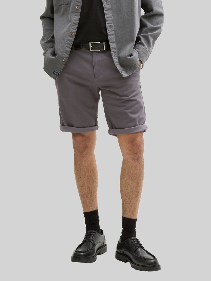 Tom Tailor Slim Chino Shorts - Tarmac Grey