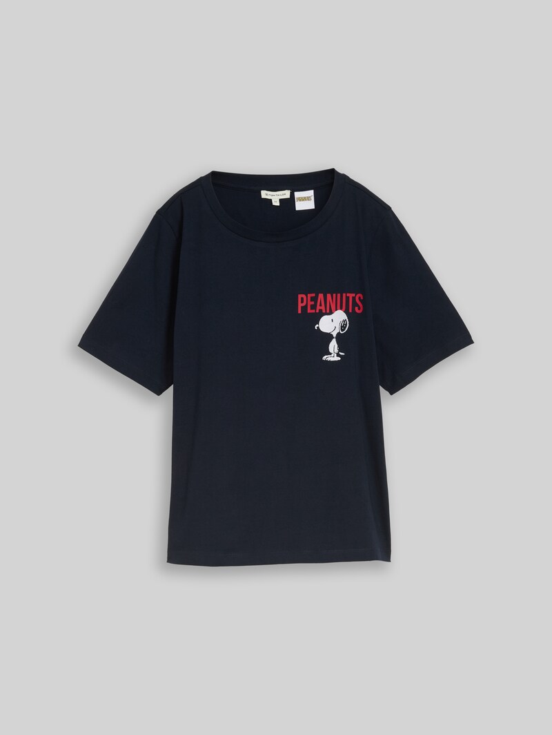 Tom Tailor T-Shirt mit Snoopy-Print - Sky Captain Blue