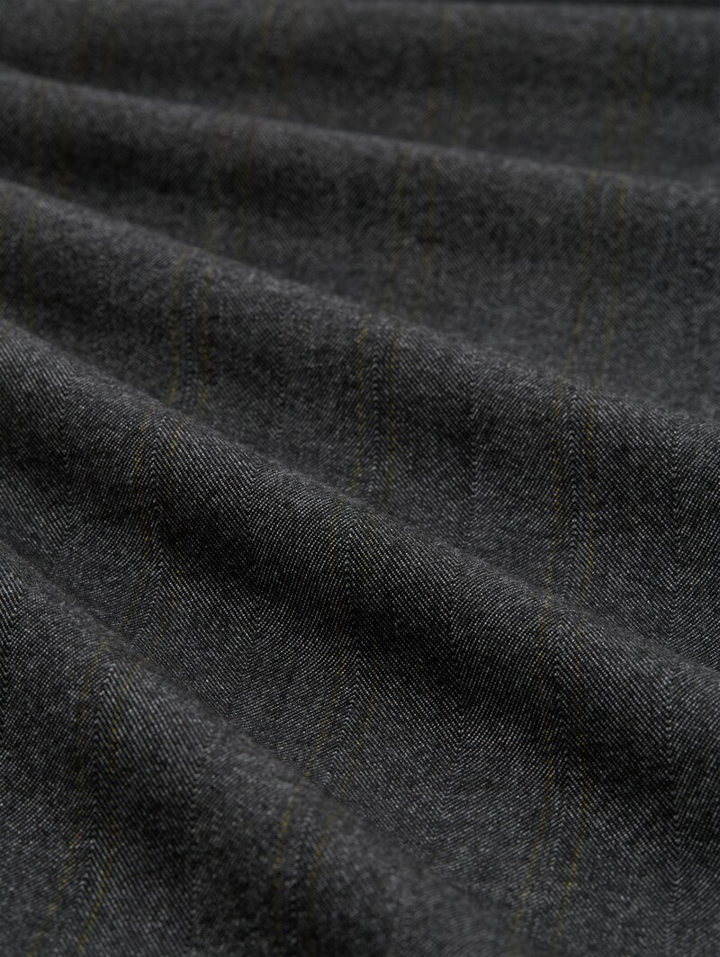 Tom Tailor Plus Size - Regular Fit Chino Hose - Dark Grey Herringbone Stripe