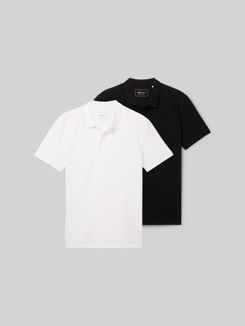 Tom Tailor Poloshirts im 2er-Pack - White
