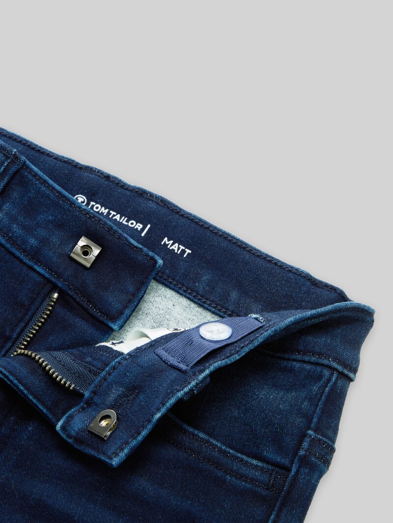 Tom Tailor Skinny Fit Jeans mit Stretch - Dark Blue Denim
