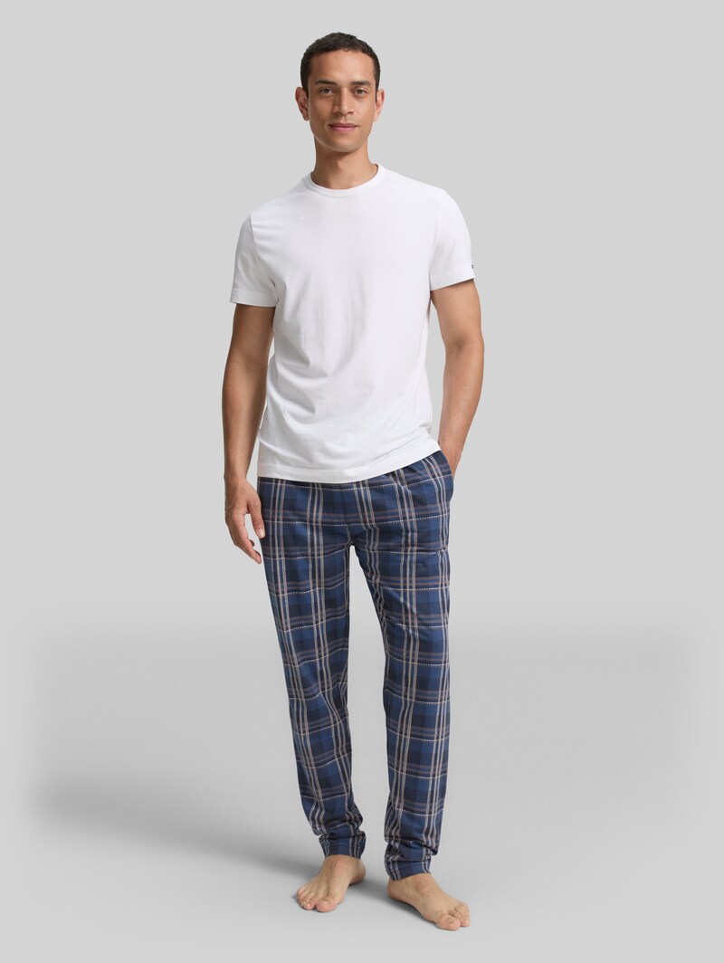 Tom Tailor Pyjama-Hose mit Karomuster - Blue-medium-check Tom Tailor Pyjama-Hose mit Karomuster - Blue-medium-check