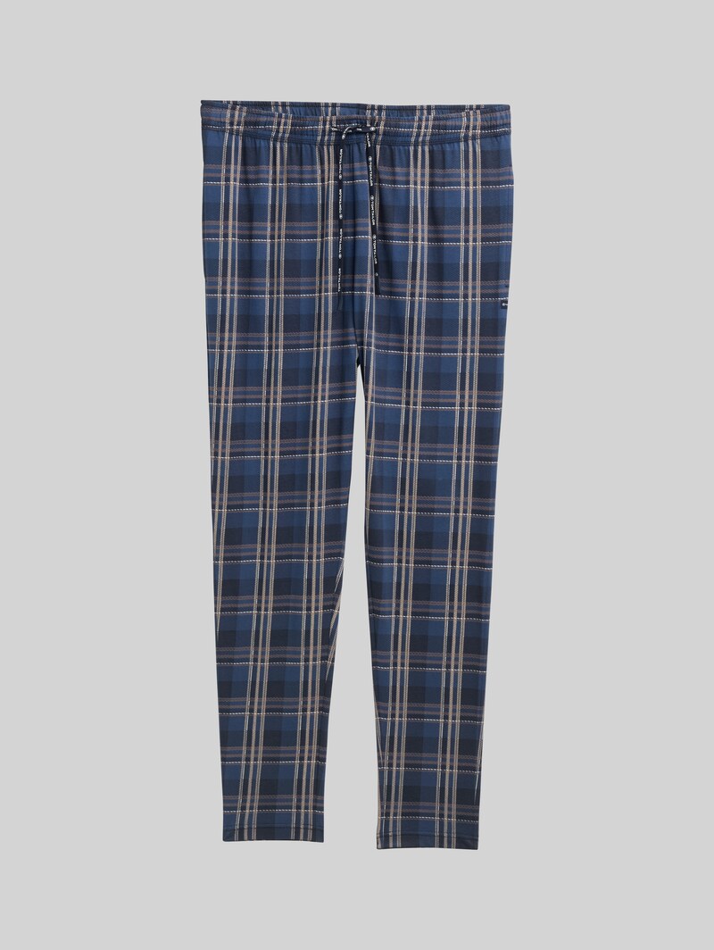 Tom Tailor Pyjama-Hose mit Karomuster - Blue-medium-check