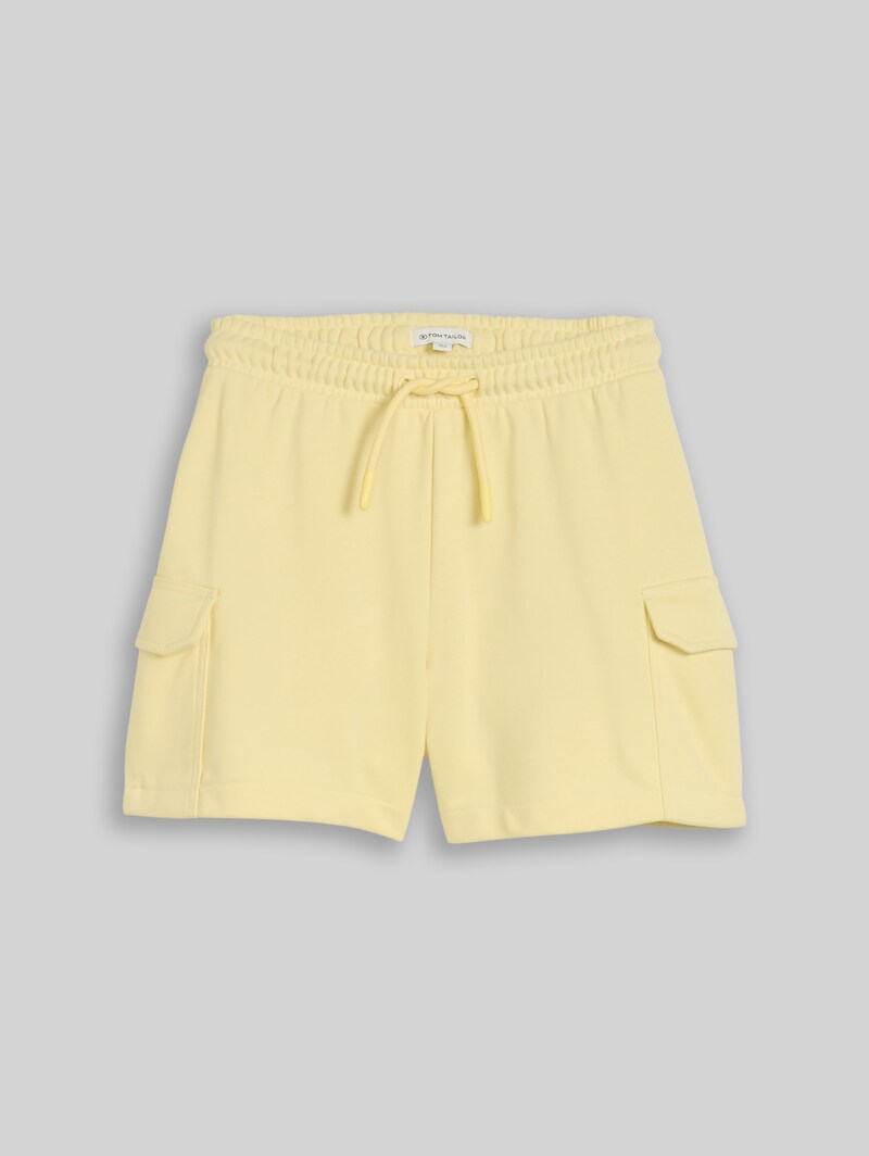 Tom Tailor Cargo Sweat-Shorts - Light Yellow