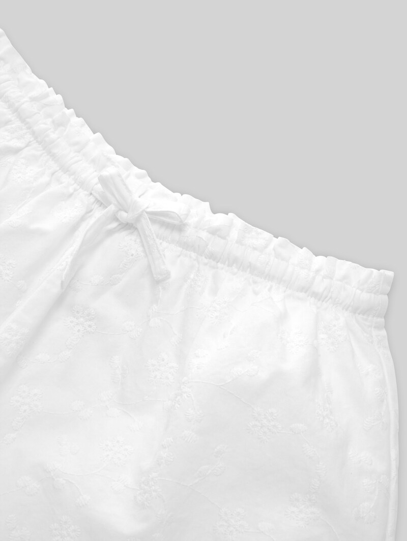 Tom Tailor Shorts mit Lochstickerei - White