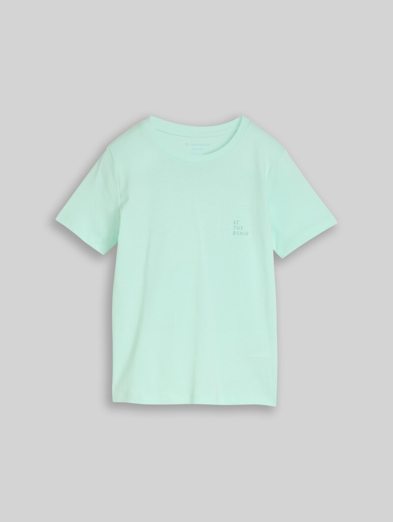 Tom Tailor T-Shirt mit Foto-Print - Light Bay Green