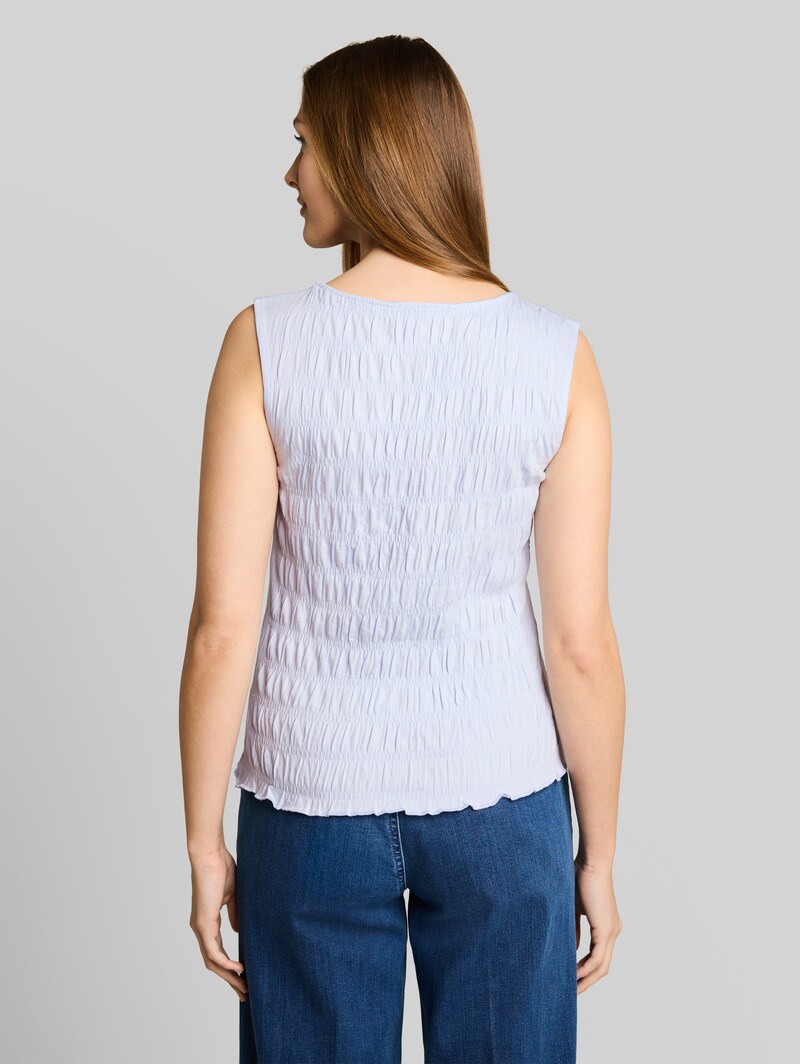 Tom Tailor Smock Top mit Stretch - Mountain Sky Blue