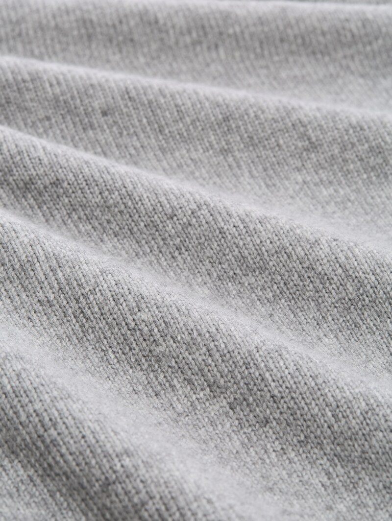 Tom Tailor Loose Fit Strickpullover - Medium Silver Grey Melange