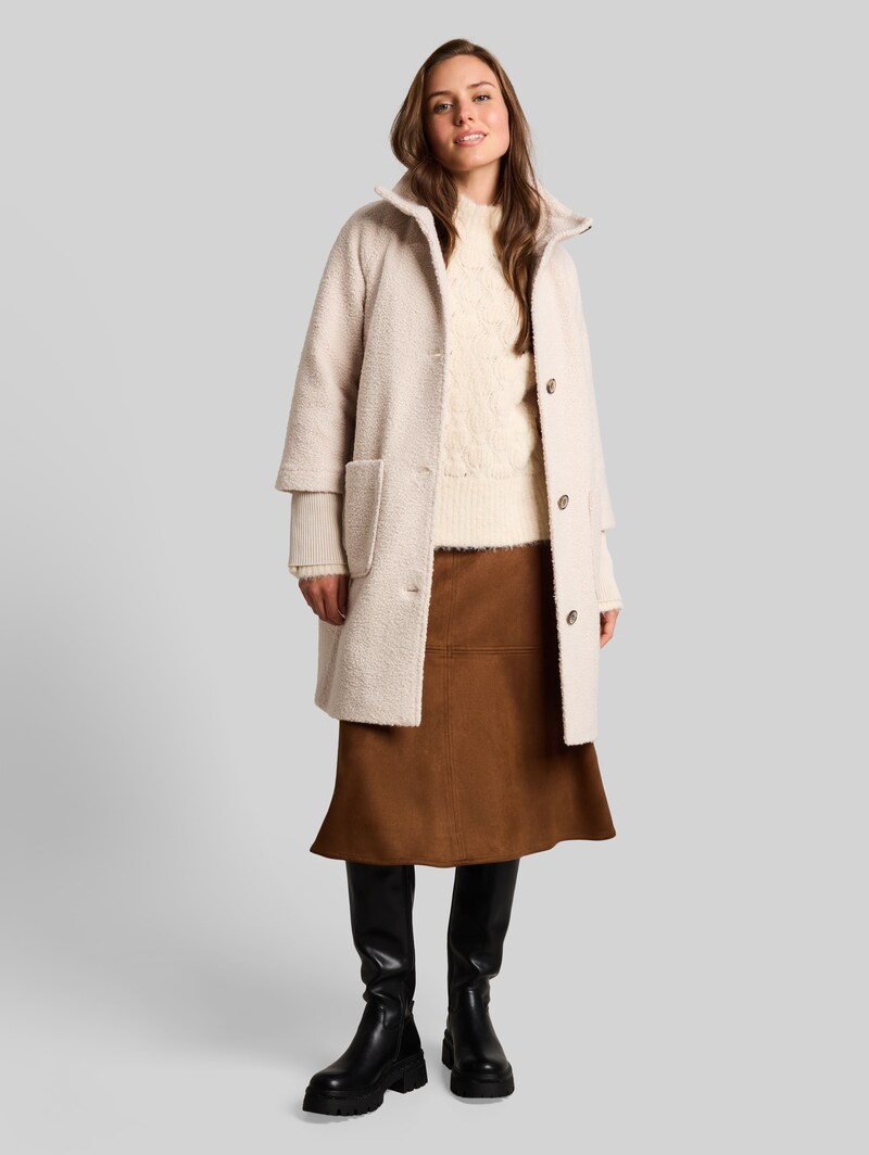 Tom Tailor Rock in Wildleder-Optik - Camel
