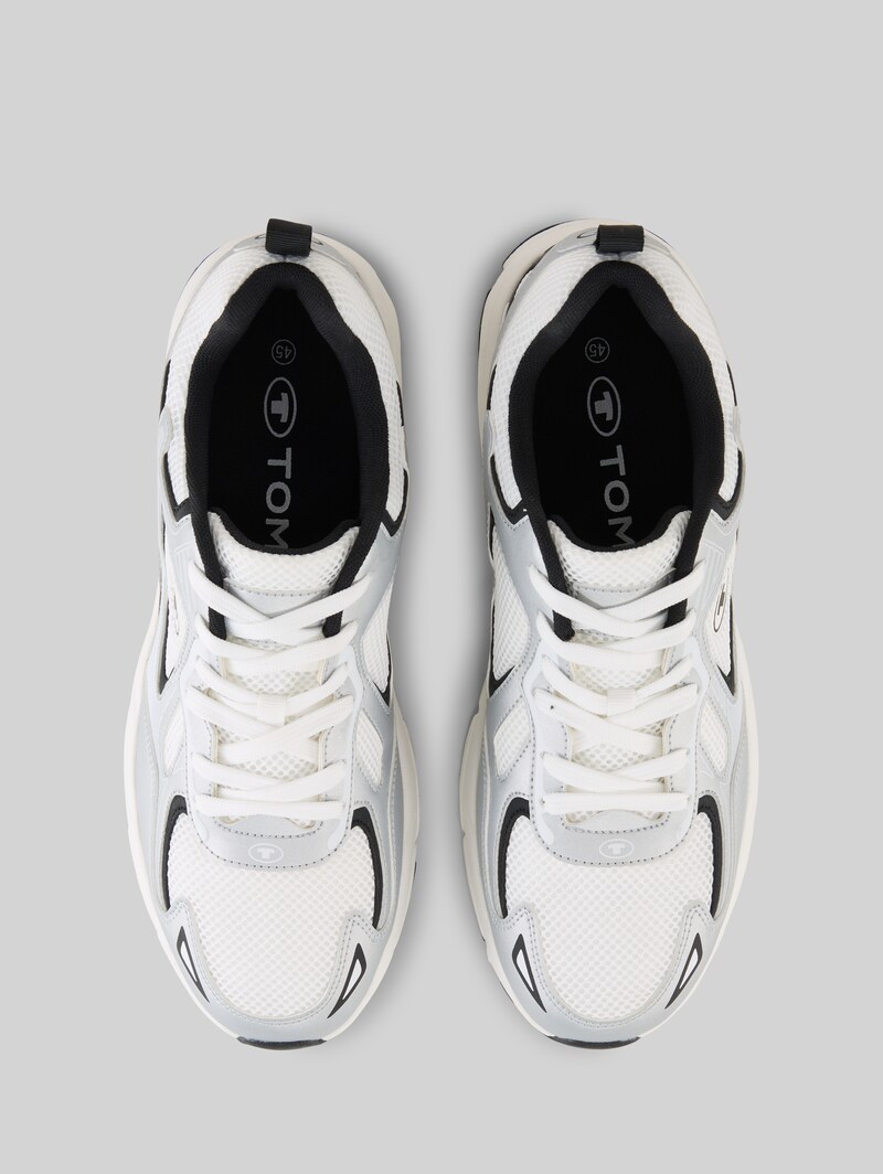 Tom Tailor Sneaker mit Colour-Blocking - White-silver