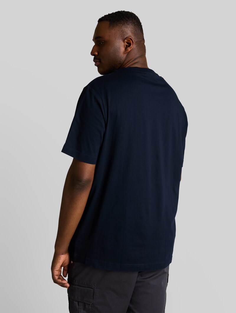 Tom Tailor Plus Size - T-Shirt mit Print - Sky Captain Blue