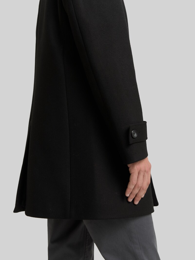 Tom Tailor Wollmantel mit Reverskragen - Black