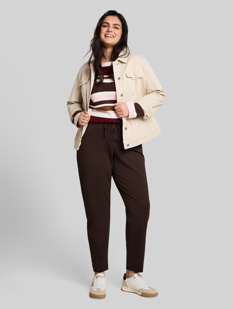 Tom Tailor Plus Size - Loose Fit Hose - Java Dark Brown