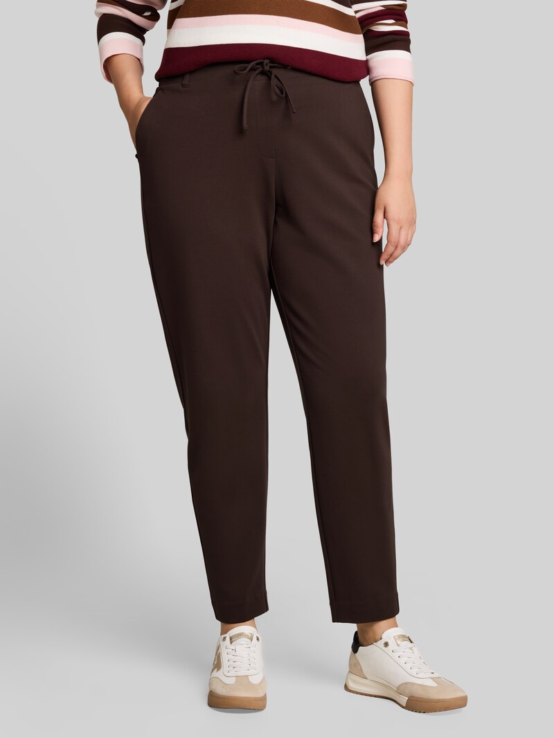 Tom Tailor Plus Size - Loose Fit Hose - Java Dark Brown