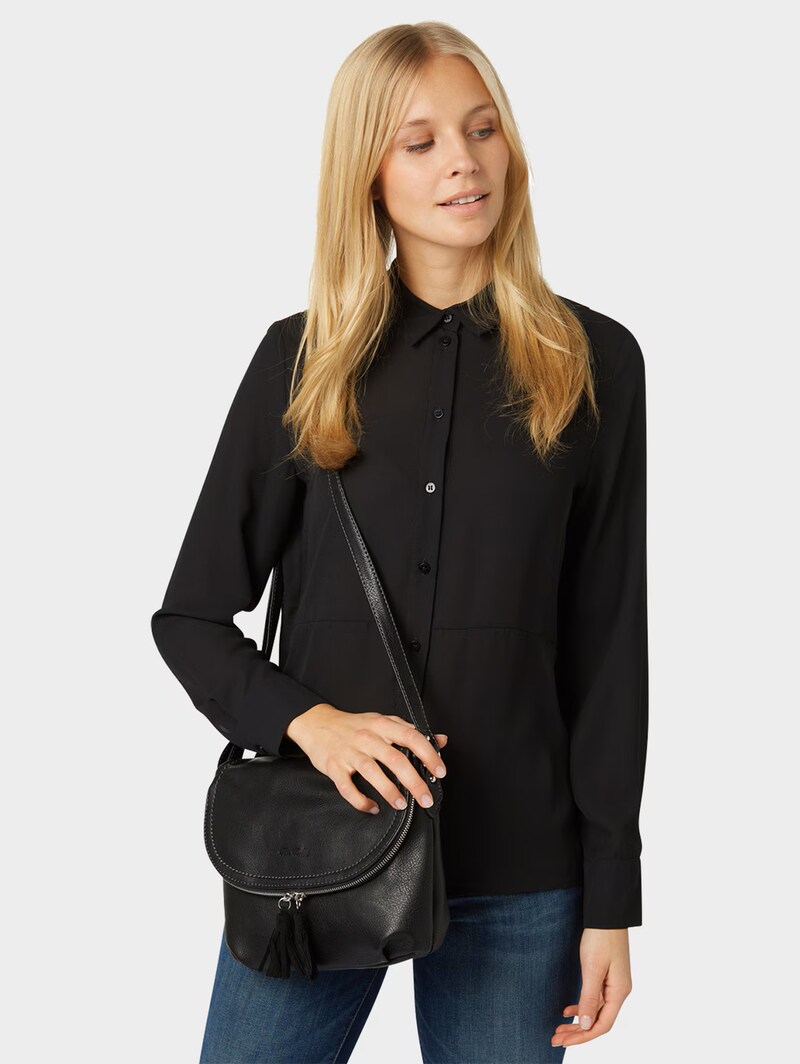 Tom Tailor TTLARI Umhängetasche mit Quasten-Detail - Schwarz / Black