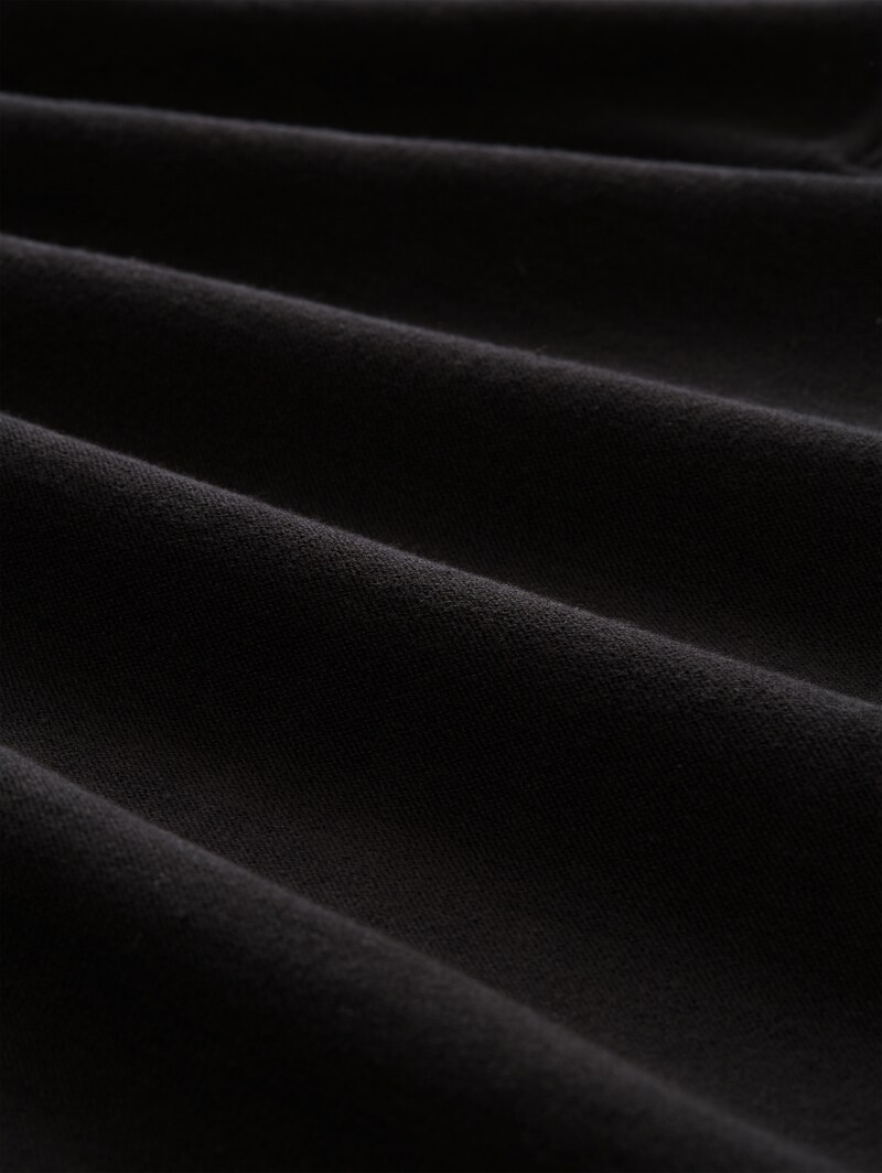 Tom Tailor Troyer Strickpullover aus Baumwolle - Black