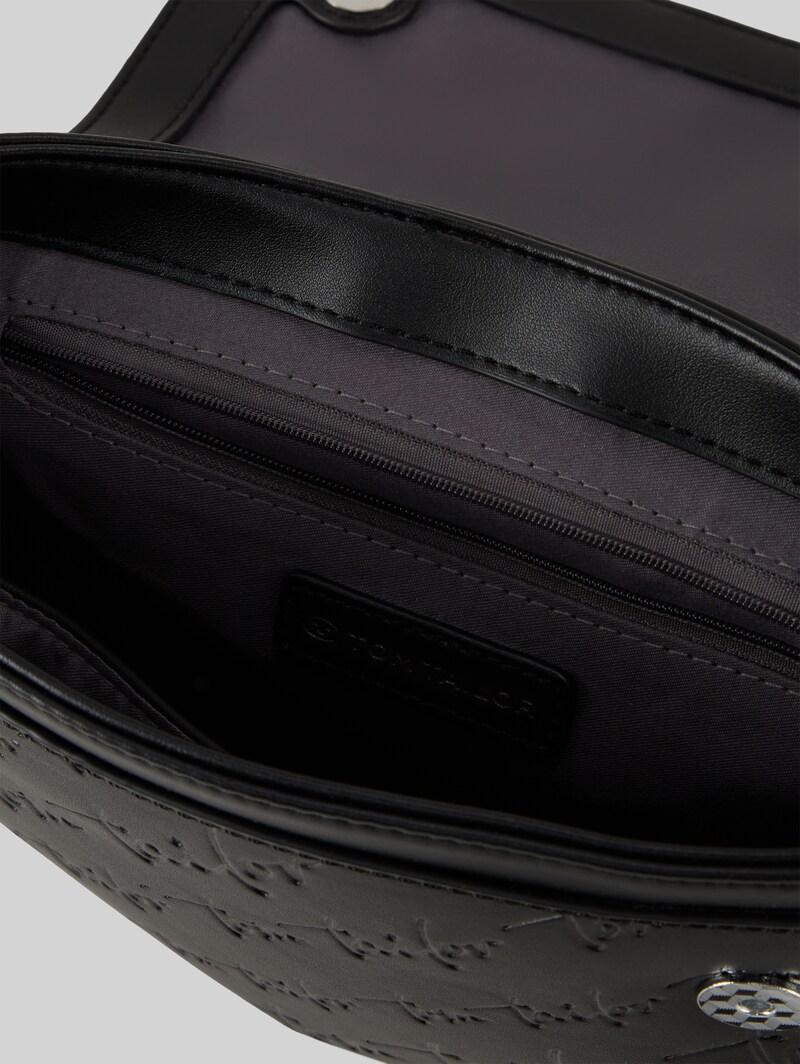 Tom Tailor TTWENDI Umhängetasche mit Umschlag und Logo-Prägung - Schwarz / Black