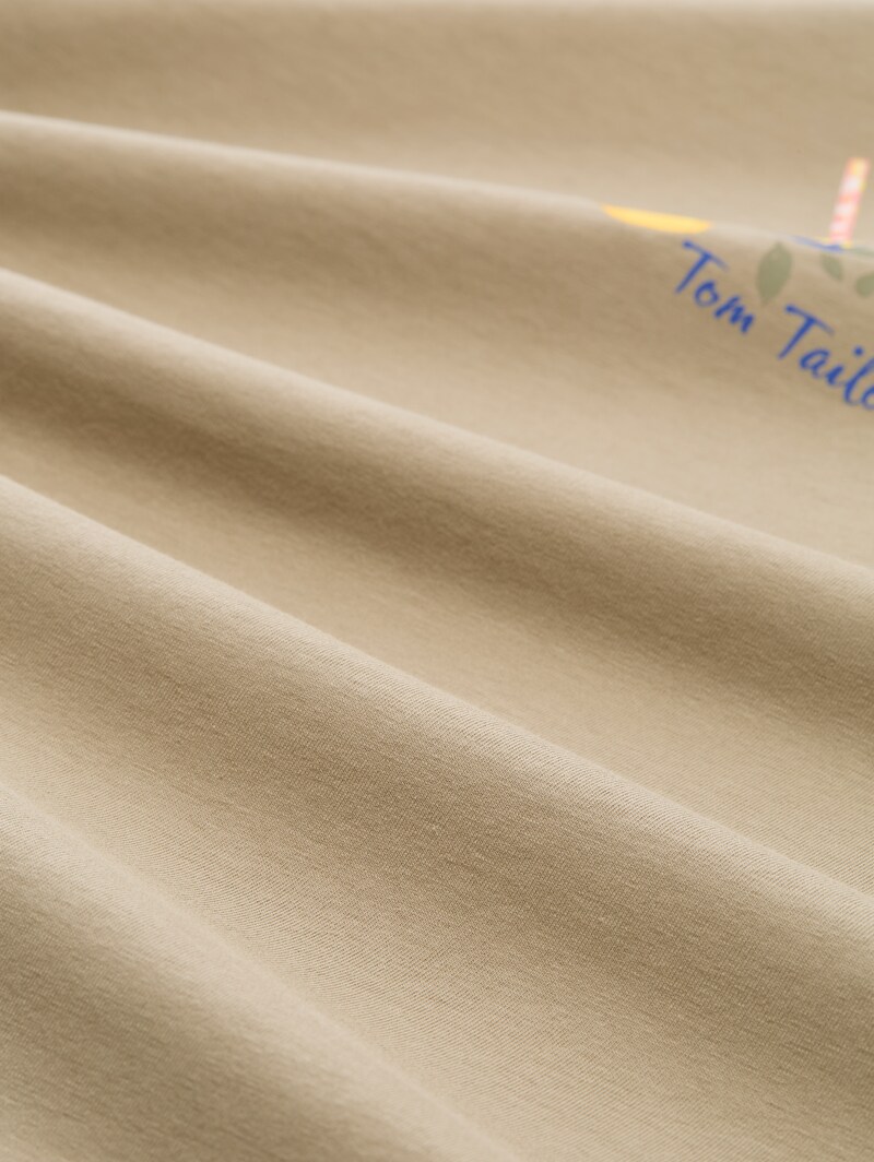 Tom Tailor T-Shirt mit Print - Silver Olive