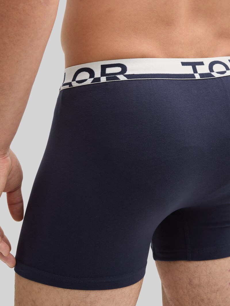 Tom Tailor Mittellange Boxershorts im 4er-Pack - Rot-dunkel-multicolor2