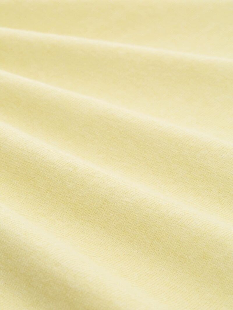 Tom Tailor Plus Size - Loose Fit Strickpullover mit Kaschmir-Anteil - Soft Lemon Melange