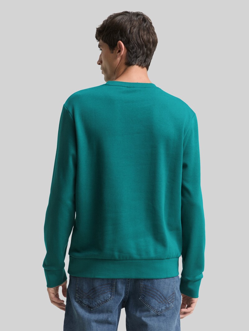 Tom Tailor Basic Sweatshirt in Unifarben - Jasper Green