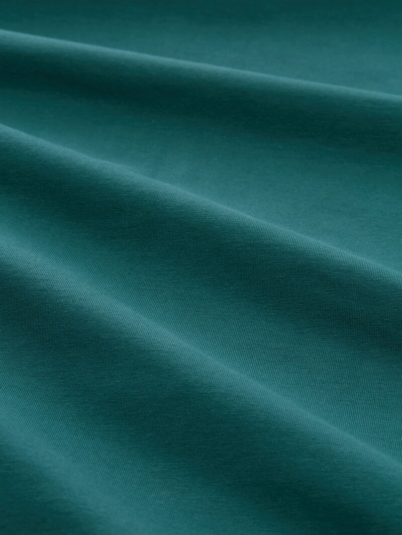 Tom Tailor Basic Sweatshirt in Unifarben - Jasper Green