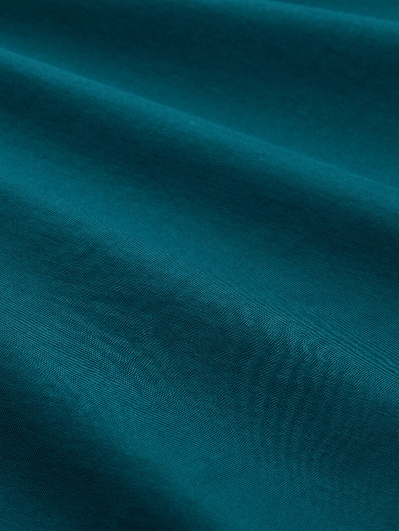 Tom Tailor T-Shirt mit Logo-Stickerei - Deep Meadow Green
