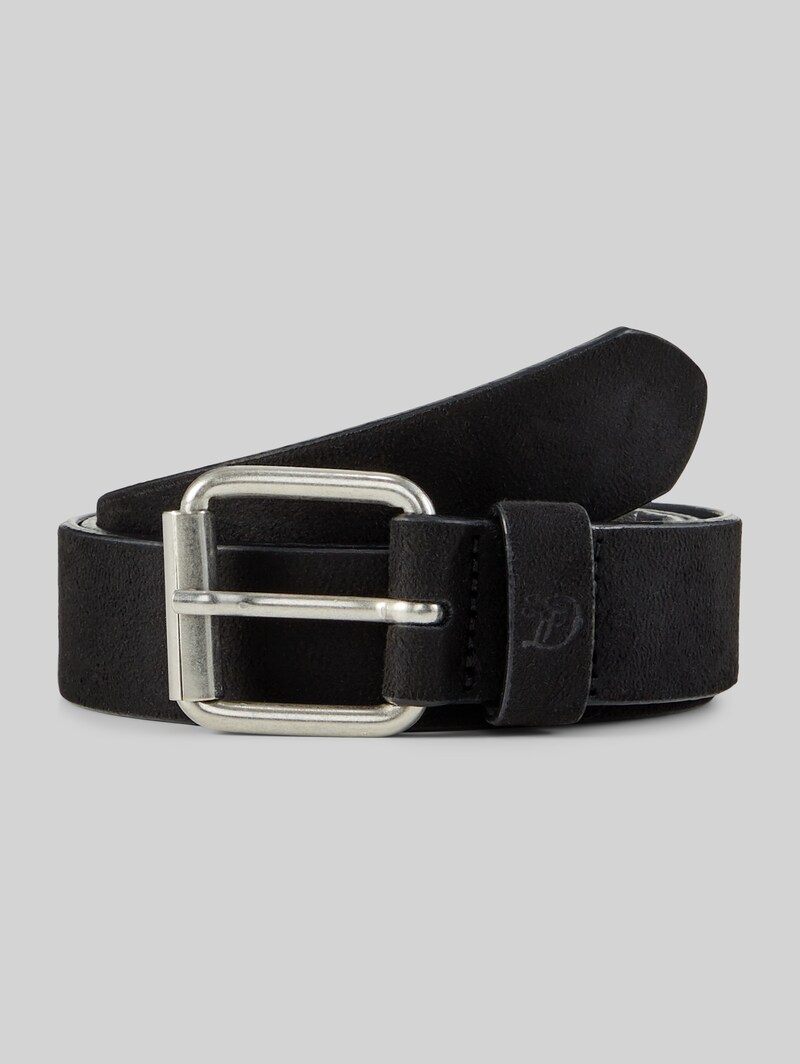 Tom Tailor TTDOLLY Velourledergürtel mit eckiger Dornschließe - Black Uni Tom Tailor TTDOLLY Velourledergürtel mit eckiger Dornschließe - Black Uni