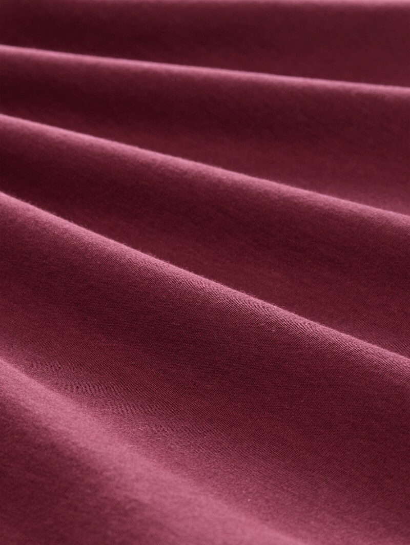 Tom Tailor Basic Langarmshirt aus Baumwolle - Preppy Plum