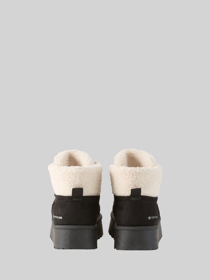 Tom Tailor Schneestiefeletten mit Fellimitat - Black Tom Tailor Schneestiefeletten mit Fellimitat - Black