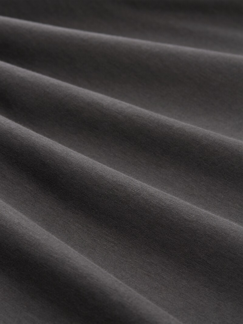 Tom Tailor Basic Langarmshirt aus Baumwolle - Tarmac Grey