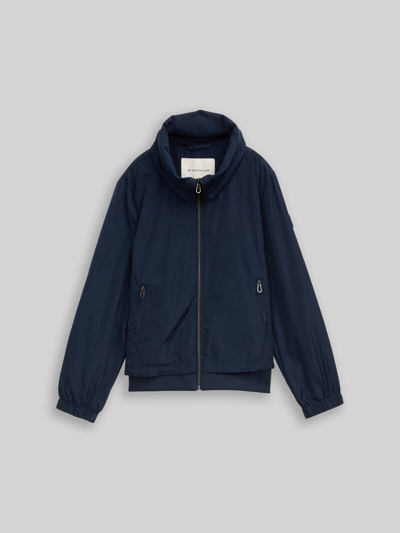 Tom Tailor Übergangsjacke mit verstaubarer Kapuze - Sky Captain Blue