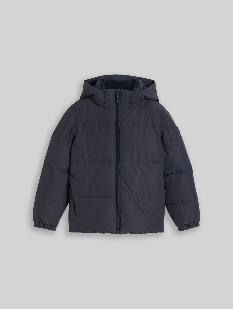 Tom Tailor Puffer-Jacke mit abnehmbarer Kapuze - Sky Captain Blue