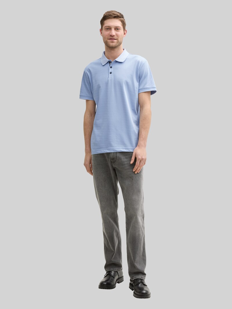 Tom Tailor Basic Jersey Poloshirt - Light Powder Blue