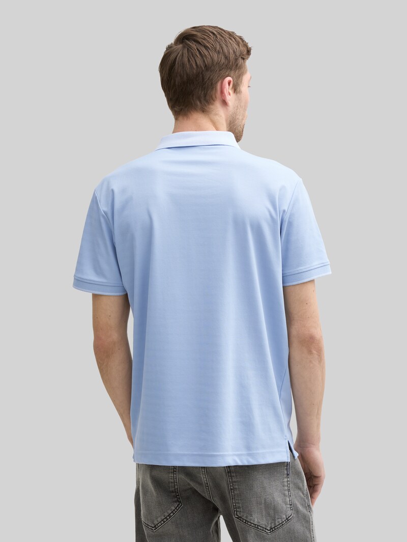 Tom Tailor Basic Jersey Poloshirt - Light Powder Blue
