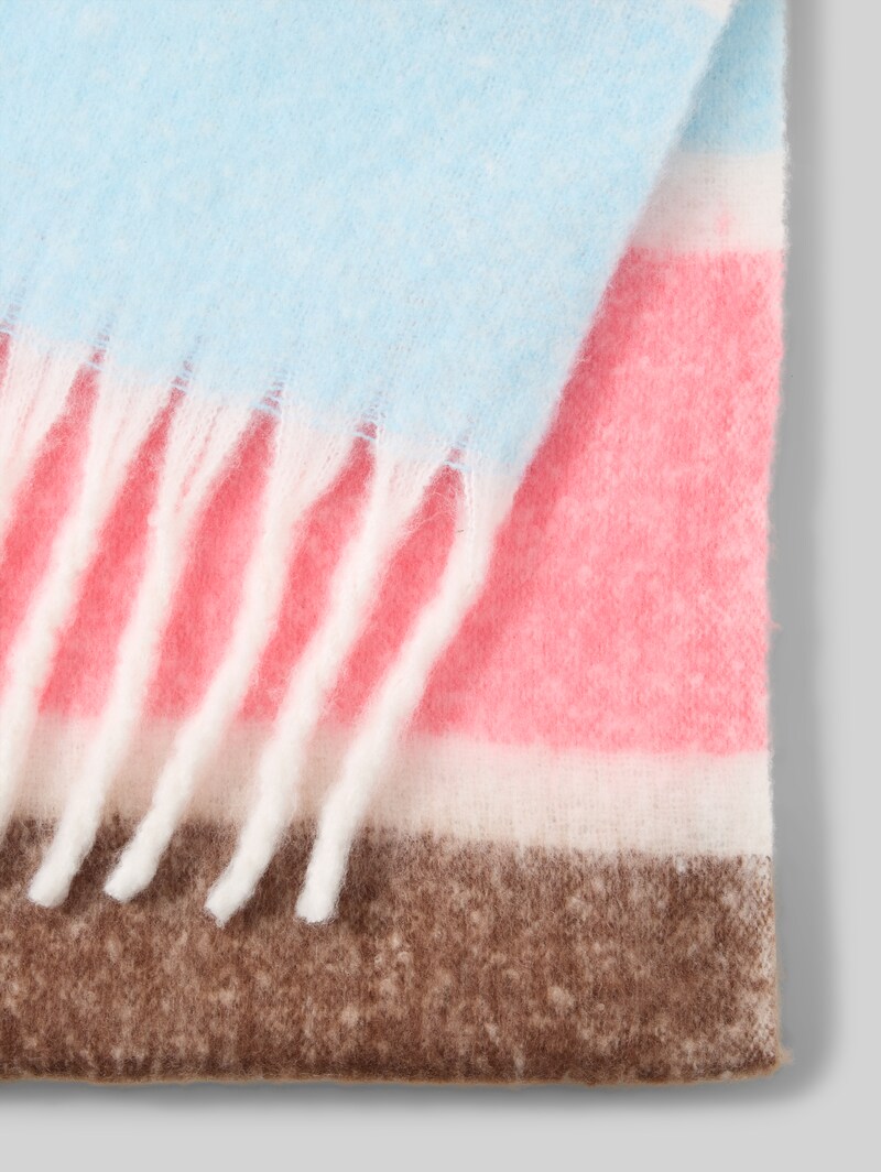 Tom Tailor Schal mit Streifenmuster - Pink Blue Stripe Design