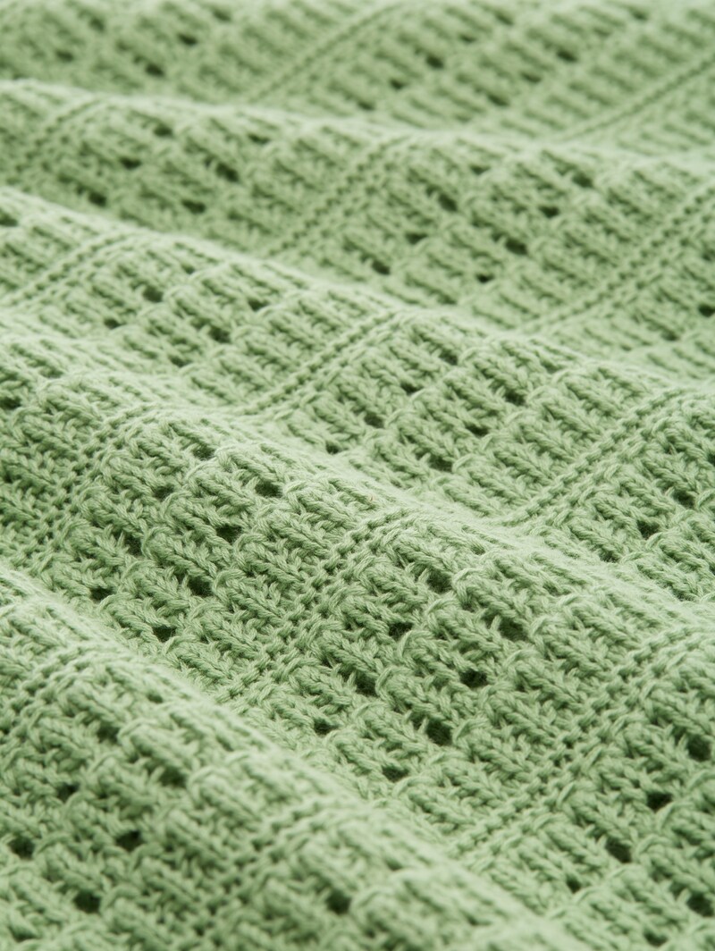 Tom Tailor Strickpullover aus Bio-Baumwolle - True Green