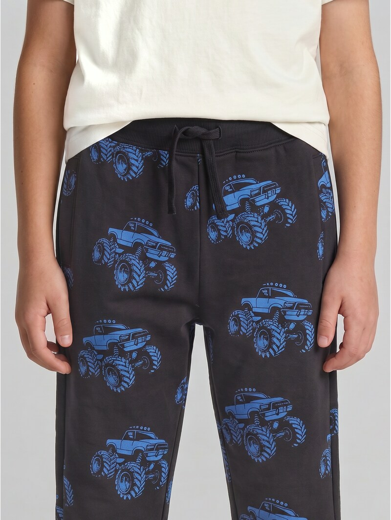 Tom Tailor Basic Jogginghose mit Muster - Grey Blue Monster Truck Design