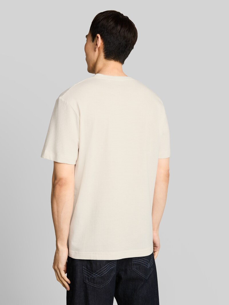 Tom Tailor T-Shirt aus Baumwolle - Gardenia White